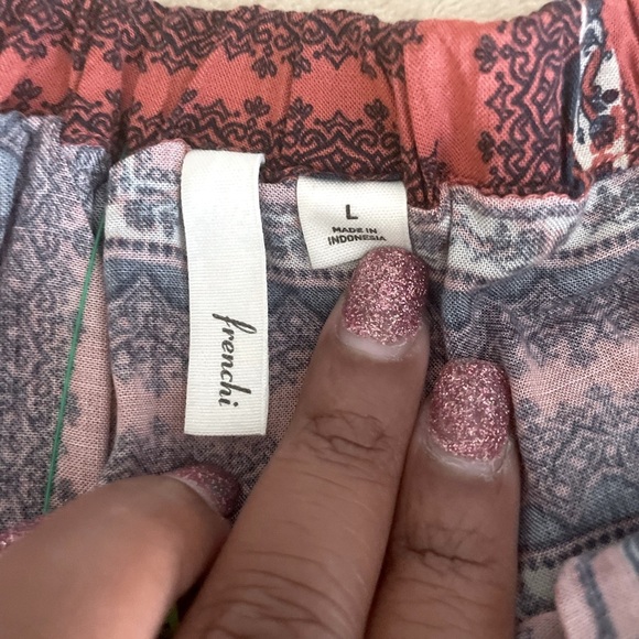 Frenchi Floral Multicolor Short Skirt - Size L - Picture 11 of 12